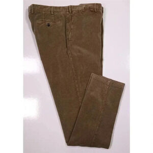 Germano Brown Slim Fit Cotton Corduroy Pants Trousers (eu 54) 36x34